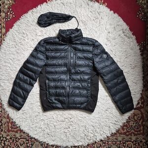 Michael Kors Packable Down Jacket Size M Medium Black Outdoors Winter Ski Gorp ✨